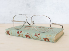 Vintage Aviator Eyeglass Frames 1980s By Cottet France Classic Pilot Eyewear