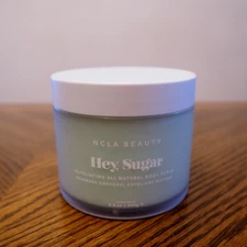 New NCLA BEAUTY Hey, Sugar CUCUMBER Exfoliating All Natural Body Scrub 8.8 Oz