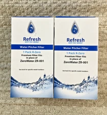 Refresh ZR-001, 5 Stage Replacement Water Filters for ZeroWater Pitchers 2 Pack