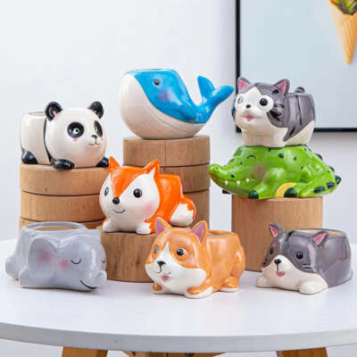 Ceramic Animal Shaped Planters