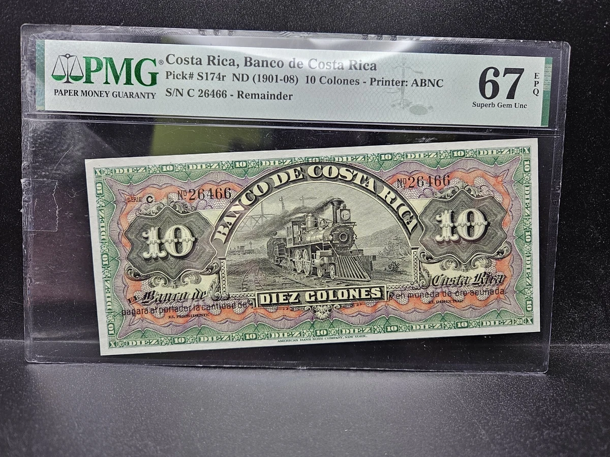 1901 年哥斯达黎加纸币| eBay