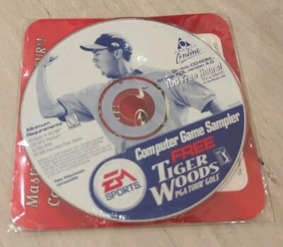 EA Sports computer Game Sampler TIGER WOODS PGA TOUR GOLF 2000 AOL