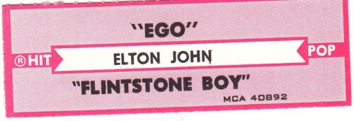 Juke-Box Bande Elton John - Ego / Flintstone Garçon - Picture 1 of 1