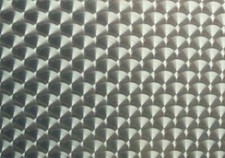 Engine Turned Aluminum Panel 24x 24x.063 2 Swirls Dgl-200