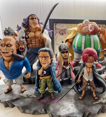 PT Studio Red Hair Pirates Set 9pcs Resin Shanks One Piece