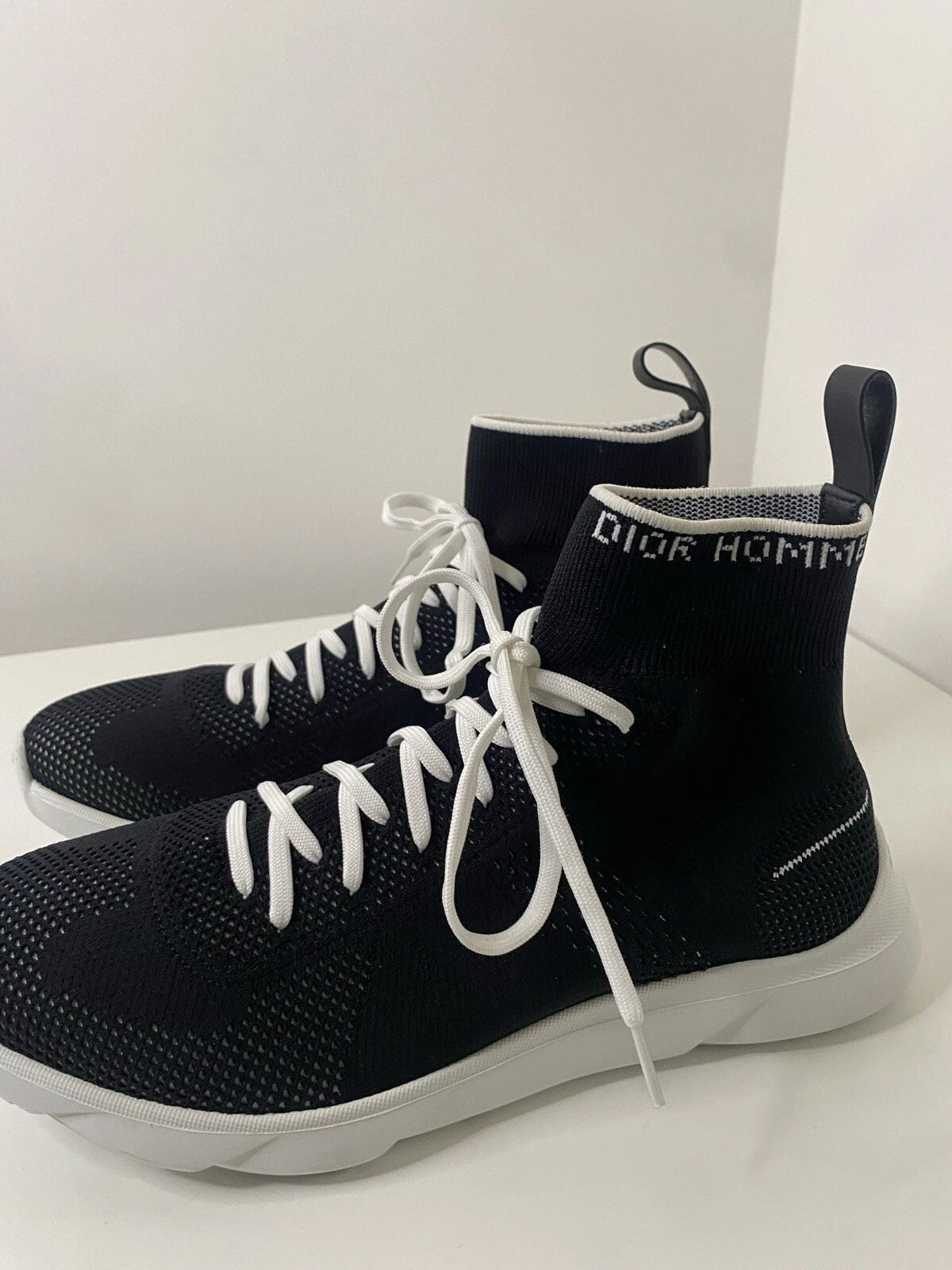 Dior Baskets B21 Dior Homme Noir Taille 41,5 En Toile Neuf Jamais Porté CD