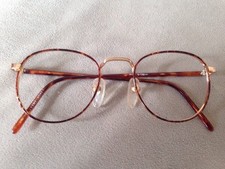 P-1G/DEMI oval Windsor style frames orange gold 46-18-130