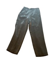 Vintage Black High-Waisted Pleated Trousers For Women