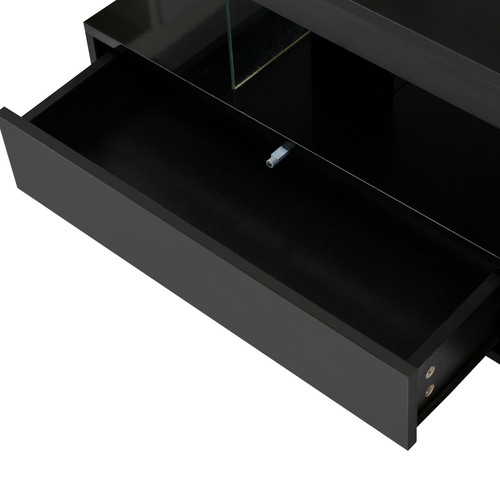 U-Can Accent LED Coffee Table with Storage Modern Center Table with LED Lights - Picture 13 of 69