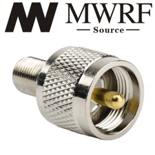 F Female to UHF PL 259 Male Adapter; Fast Shipping; US Seller