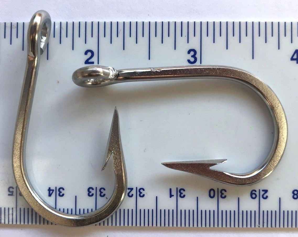 best value fishing rod and reel Combo in 2023 Sterling Silver Fish Hook tag-holiday-half-off-for-him Great for kids Select Size::TK3-6/0 - 9 pk.