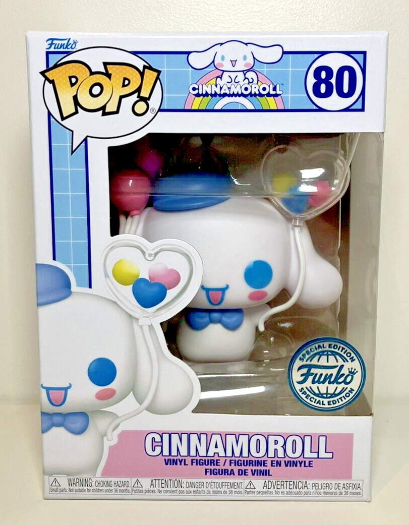 Figura Sanrio Flocada Funko POP Sanrio Cinnamoroll Flocado - #86 Exclusivo Con Balón De Fútbol Cinnamoroll Balón Fútbol