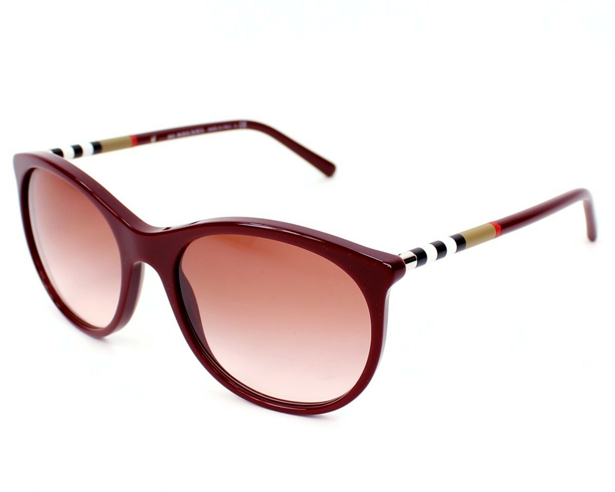 NIB WOMENS BURBERRY SUNGLASSES NIB Burberry B 4405 Cat Eye Sunglasses Burgundy Women main image 4
