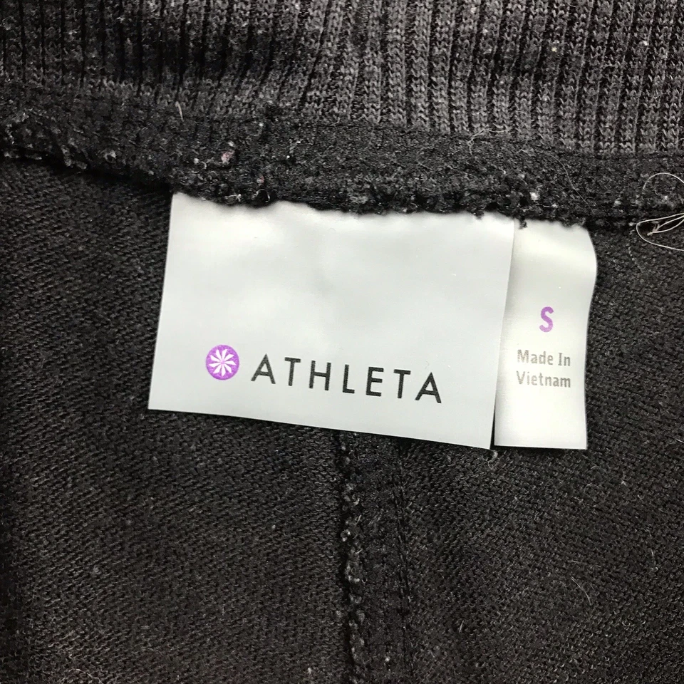 Leggings Athleta para mujer pequeños negros elásticos con cordón ligeros * Foto 2 de 4