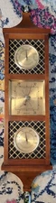 vintage airguide weather station barometer Temperature Wood Made in USA