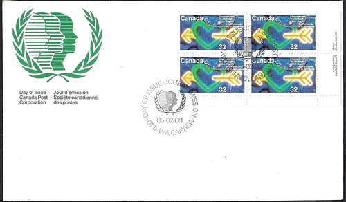 🍁Canada  #1045 LRpb  "International Youth Year"  Brand New 1985 First Day Cover