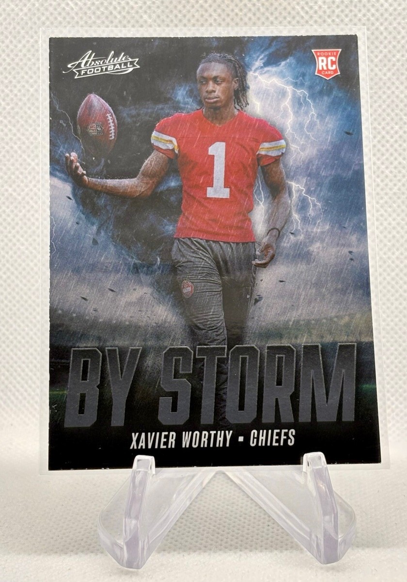 2024 Panini Absolute Xavier Worthy By Storm Insert Rookie Card #BS