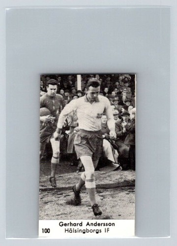 GERHARD ANDERSSON 1958 Samlarserien Beromda Idrottsstjarnor #100