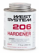 West Systems Slow Hardener 44 Pint High Strength Epoxy Clear Curing Agent 206A