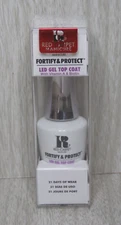 NEW Red Carpet Manicure Fortify & Protect LED Gel Top Coat Vitamin A Biotin Nail