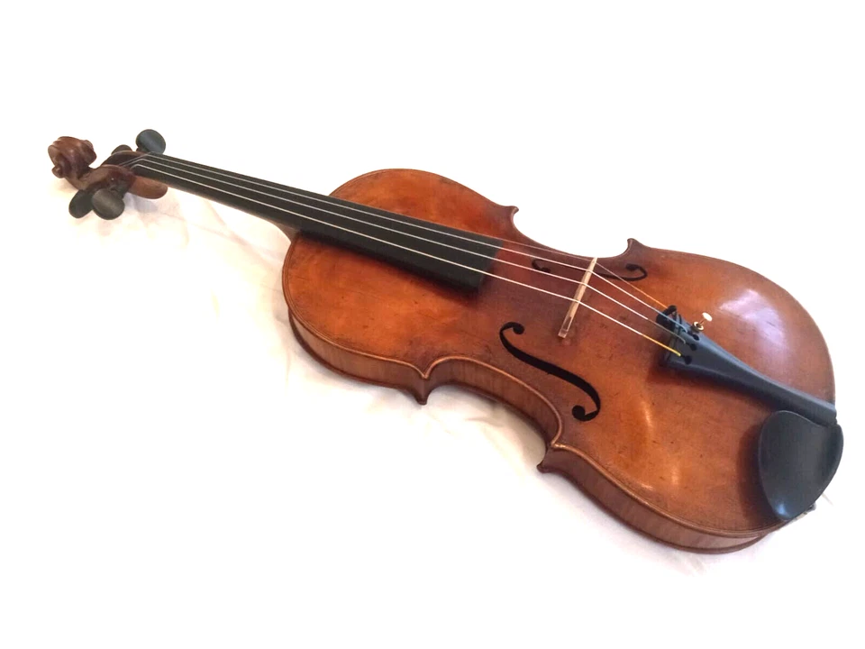 Старинный 4/4 копия J.B.Schwezer 1813 Amati Pestini с Bausch модель бант, чехол - Изображение 3 из 4