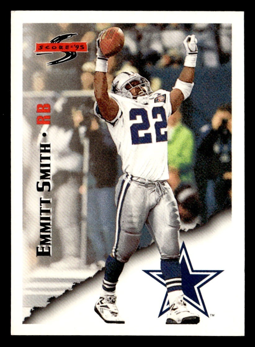 Emmitt Smith 1995 Score Card #10 Dallas Cowboys