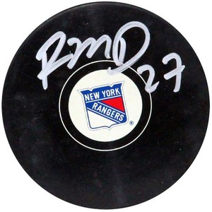 Ryan-McDonagh-Autographed-New-York-Rangers-Puck-Signed-In-Silver-Steiner-COA