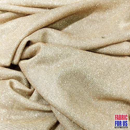 GLITTER Mech Stretch Polyester Fabric in Blush, Royal and Wine Colors - Picture 4 of 16