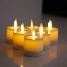 Luminara Moving Flicker Led Tea Lights Battery Operated with Timer for XMSA