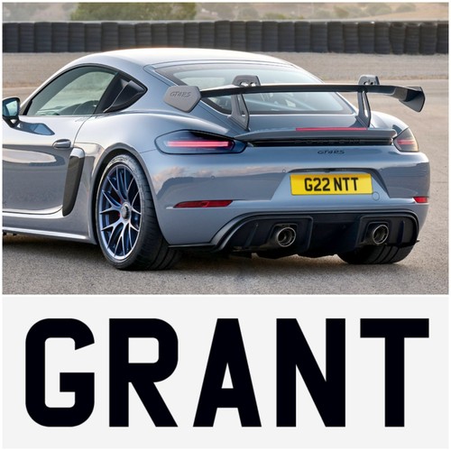 3x3 BROWN GRANT BARRY GRAEME DAVID GREIG GRACE HARRY JANE JON NAME NUMBER PLATES - Picture 4 of 23