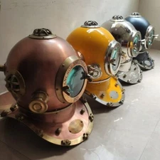 US Navy Mark V Scuba Diving Divers Helmet Marine Vintage Helmet Set of 4 Unit