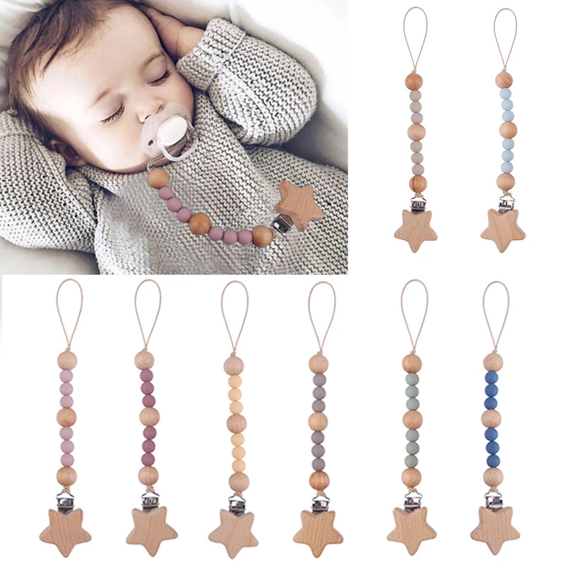 Pacifier Chain Strap Anti-drop Chain Baby Dummy Clips Pacifier Clips Star Shape@ - Image 2 of 4