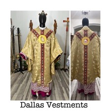 GOLD VESTMENT CHASUBLE  STOLE NATIVITY OF JESUS
