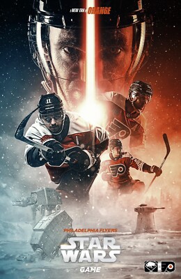 Philadelphia Flyers Star Wars Night 2024 Poster vs Buffalo Sabres SGA