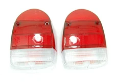 Tail Light Lens Red Left & Right Side Fits Volkswagen Type1 Bug 1968-1970
