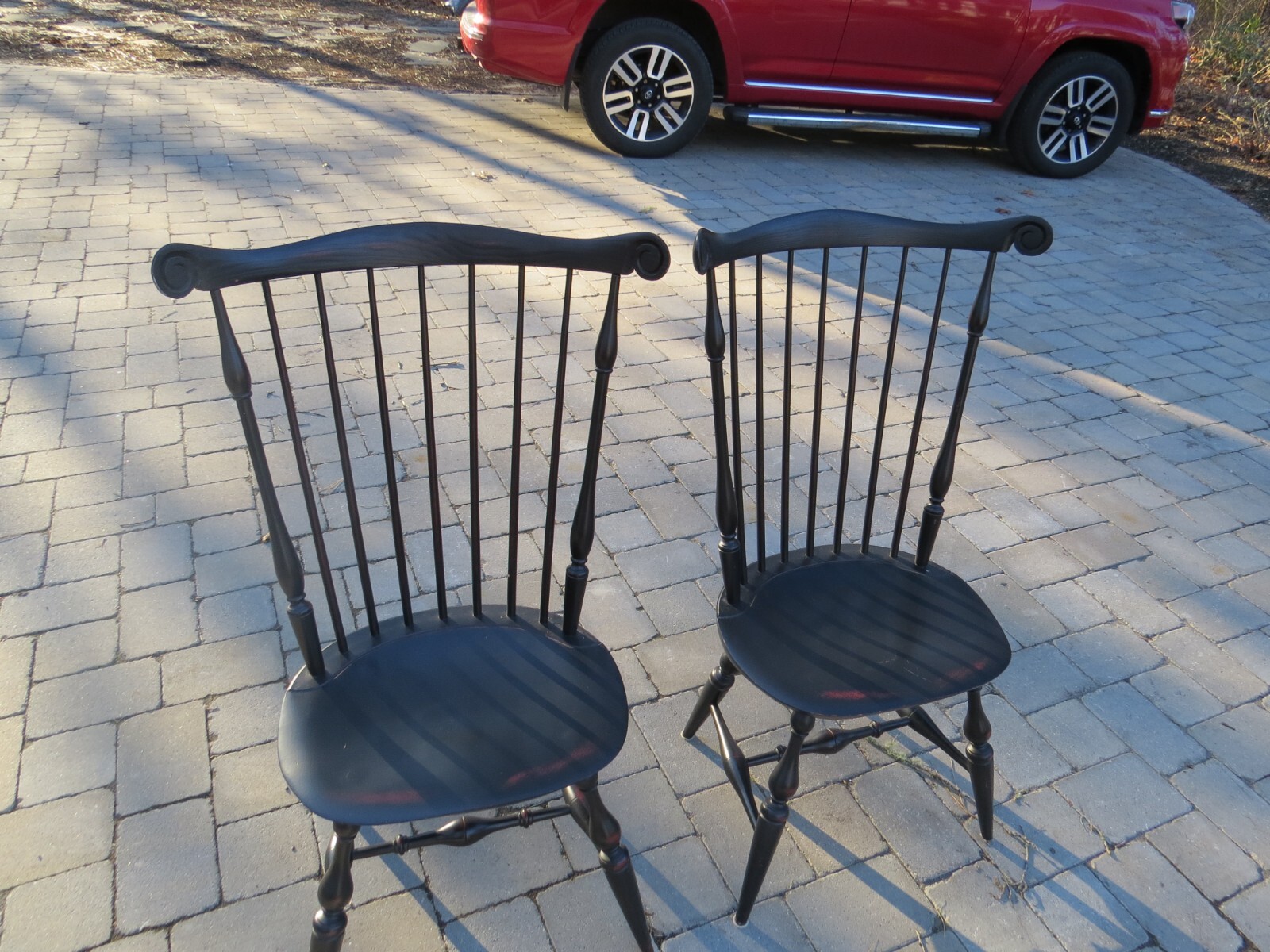 Pair Warren Chair Works Fan back Windsor Chairs eBay