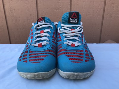 EUC Women's REEBOK CROSSFIT CF74 NANO 3.0 Blue Red US 8.5 Training