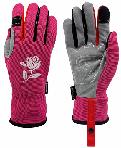 Morewell- Daisy Rose Embroidery Garden Gloves with Touchscreen Function - Picture 36 of 59