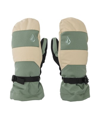 Volcom V.Snow Over Women's Winter Mittens, Lichen Green, Medium