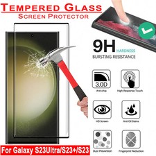 For Samsung Galaxy S23Ultra/S23 /S23 Tempered Glass Screen Protector Film Cover