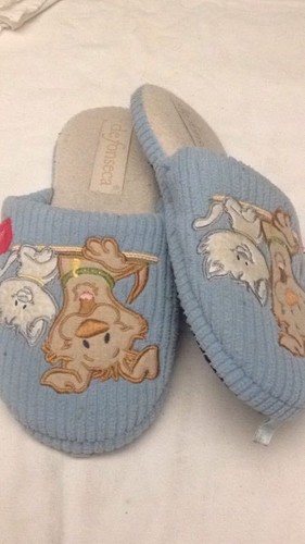De fonseca - pantofole - colore azzurro con cane e gatto - lunghe 24 cm - USATE - Imagen 4 de 9