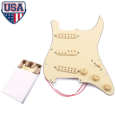 SSS Loaded Guitar Pickguard Pickup 500k Pots for Stratocaster Strat