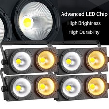 200W COB LED Par Stage Light DMX Audience Blinder DJ Disco Party Light Warm Cool