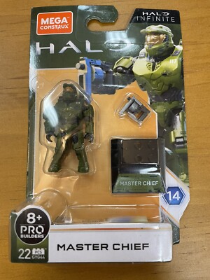Halo Infinite Mega Construx  Master Chief Figure GYG44 Pro Builders Series 14