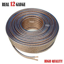 12 AWG 328 FEET 12/2 Gauge Car Home Audio Speaker Wire Transparent Clear Cable