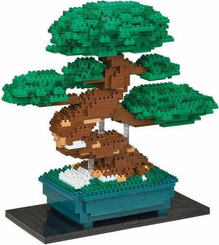 Nano-block Bonsai Matsu Deluxe Edition NB_039 New impotrt from Japan F/S - Picture 3 of 4