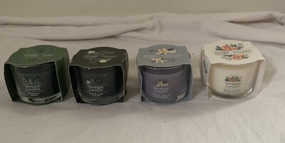 Yankee Candle Holiday Gift Set of 4 1.3oz Each NEW Smoked Vanilla Pine Cedar