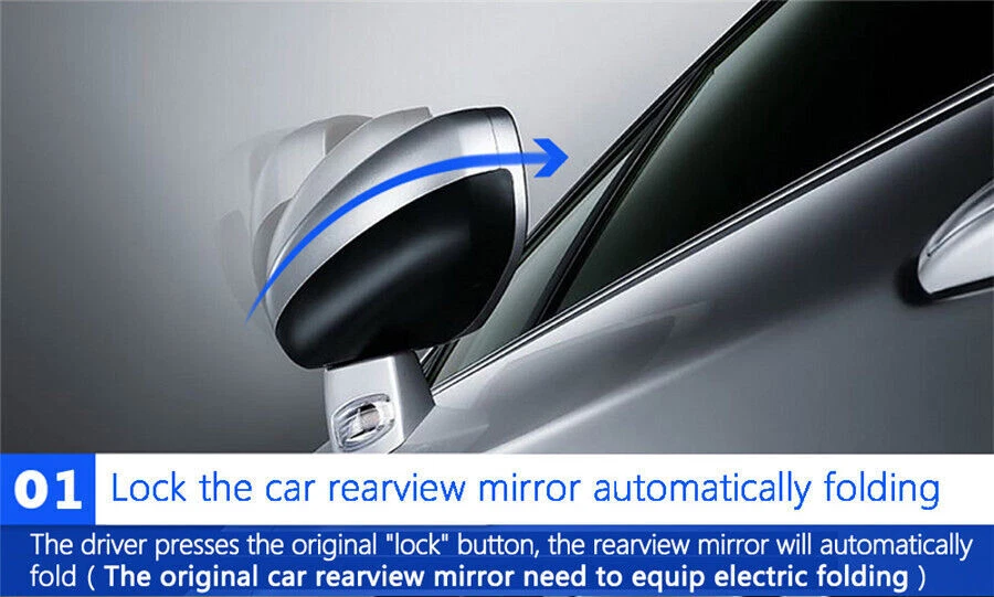 Car Intelligent Side Mirror Rear View Mirror Lock Folding Closer System Modules - Image 3 of 4