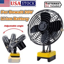 Portable Workshop Desk Fan Jobsite Fan For Dewalt 20V Li-ion Battery Cordless