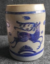 Antiker Steinzeug Krug Otto Blum Grenzhausen Ca. 1890